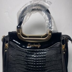 Black Beauty Faux Leather Bag